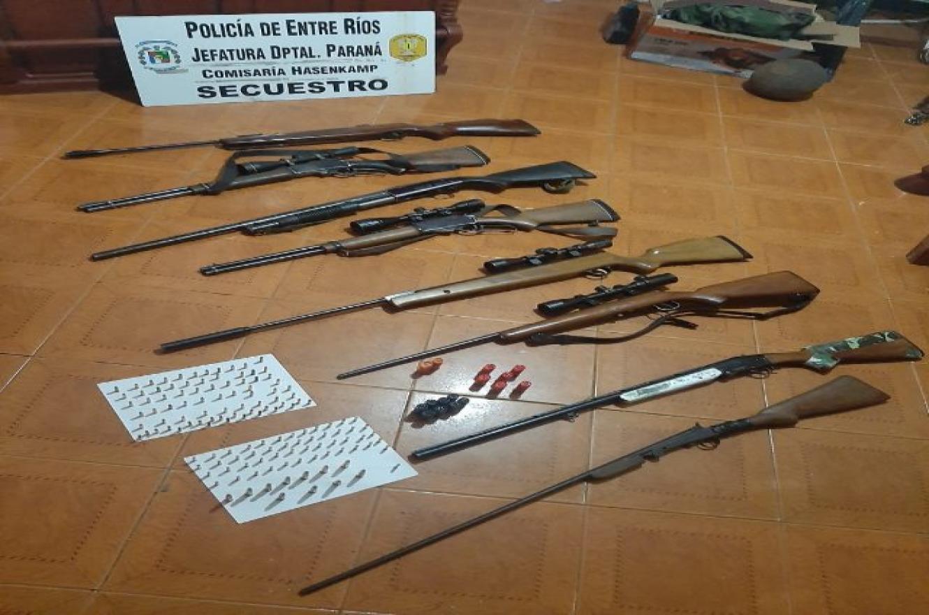 Secuestraron armas de fuego en un allanamiento tras denuncia por violencia de género