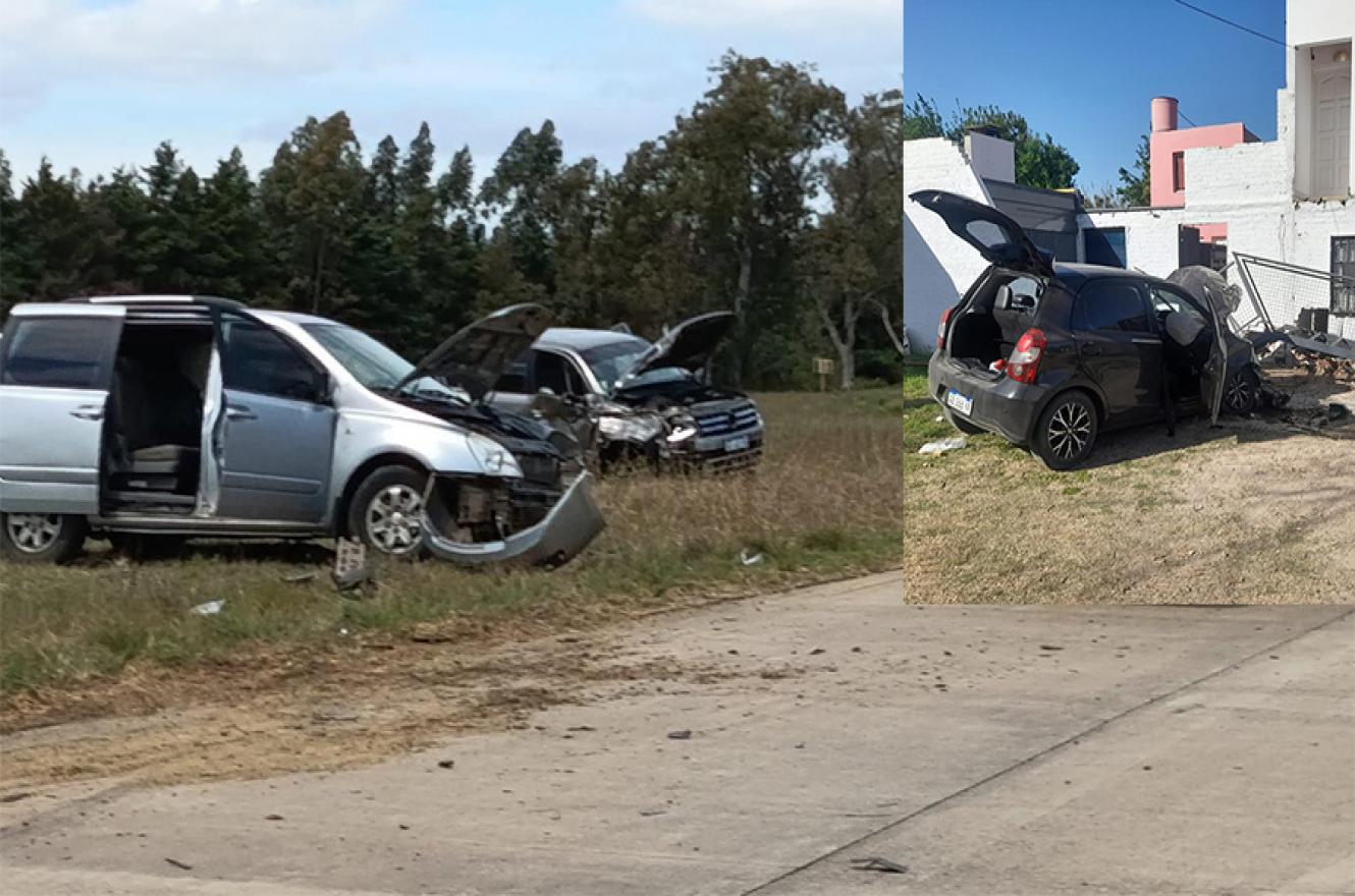 Dos vehículos chocaron en el kilómetro 292 de la RN 14. Mientras que otro impactó contra una vivienda en Paraná.