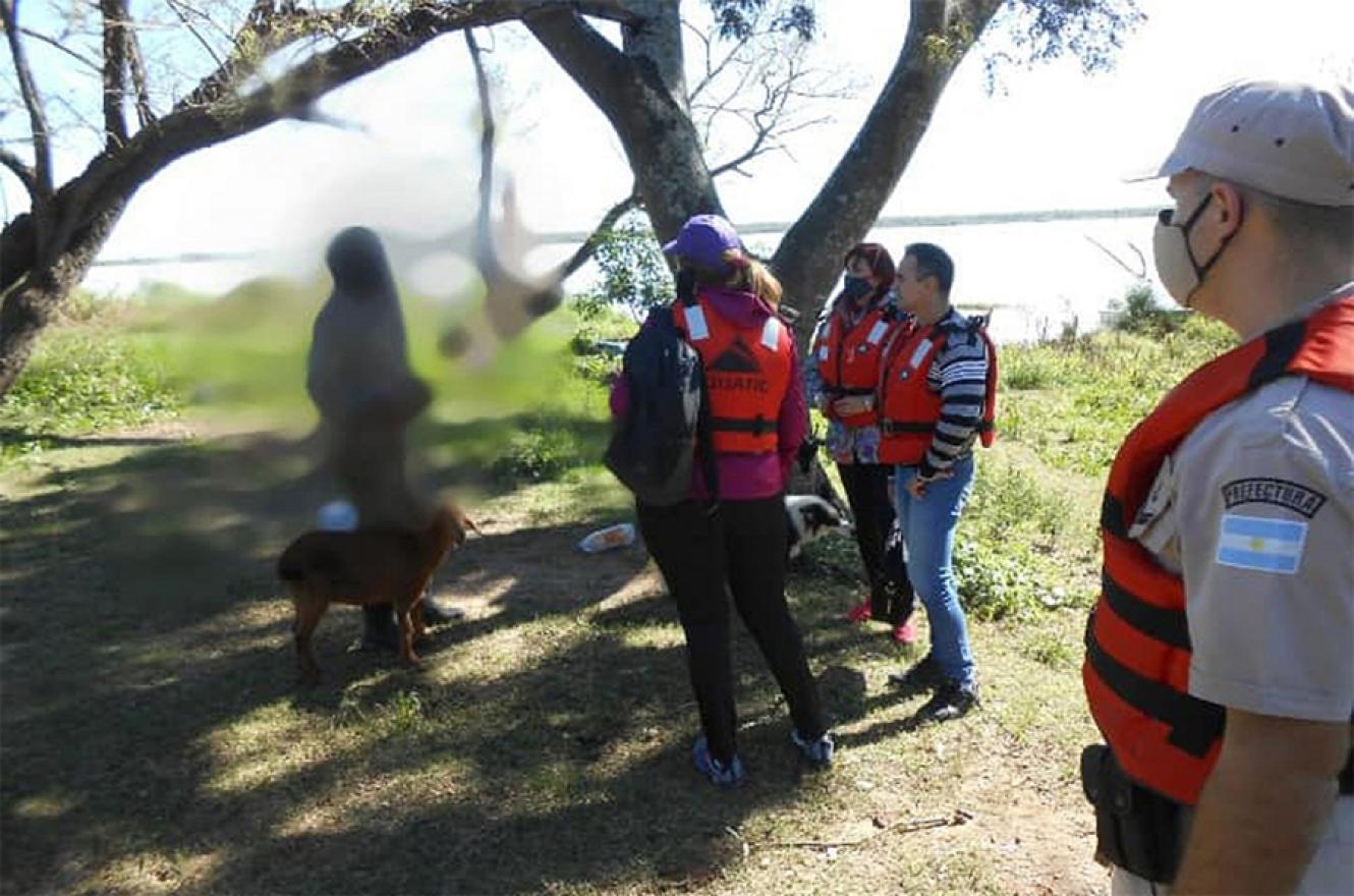 Las inspecciones sobre islas del río Paraná se realizan luego de recibir una denuncia por presunción de trata de personas con fines de explotación laboral. 