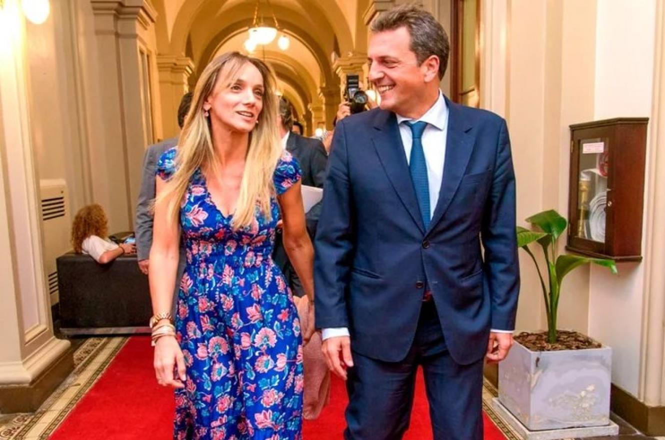 Sergio Massa junto a Malena Galmarini