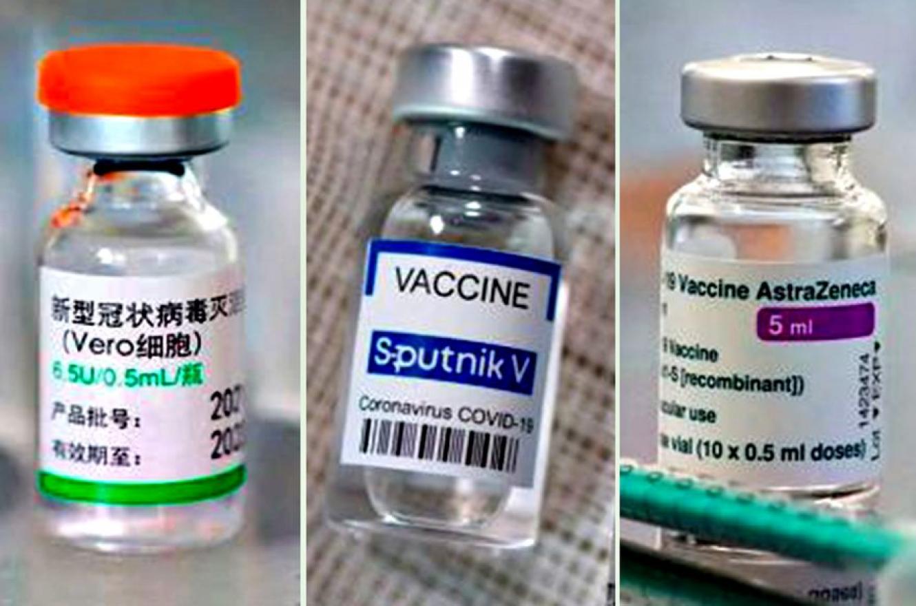 Las vacunas de Sinopharm, Sputnik V y Astra Zeneca