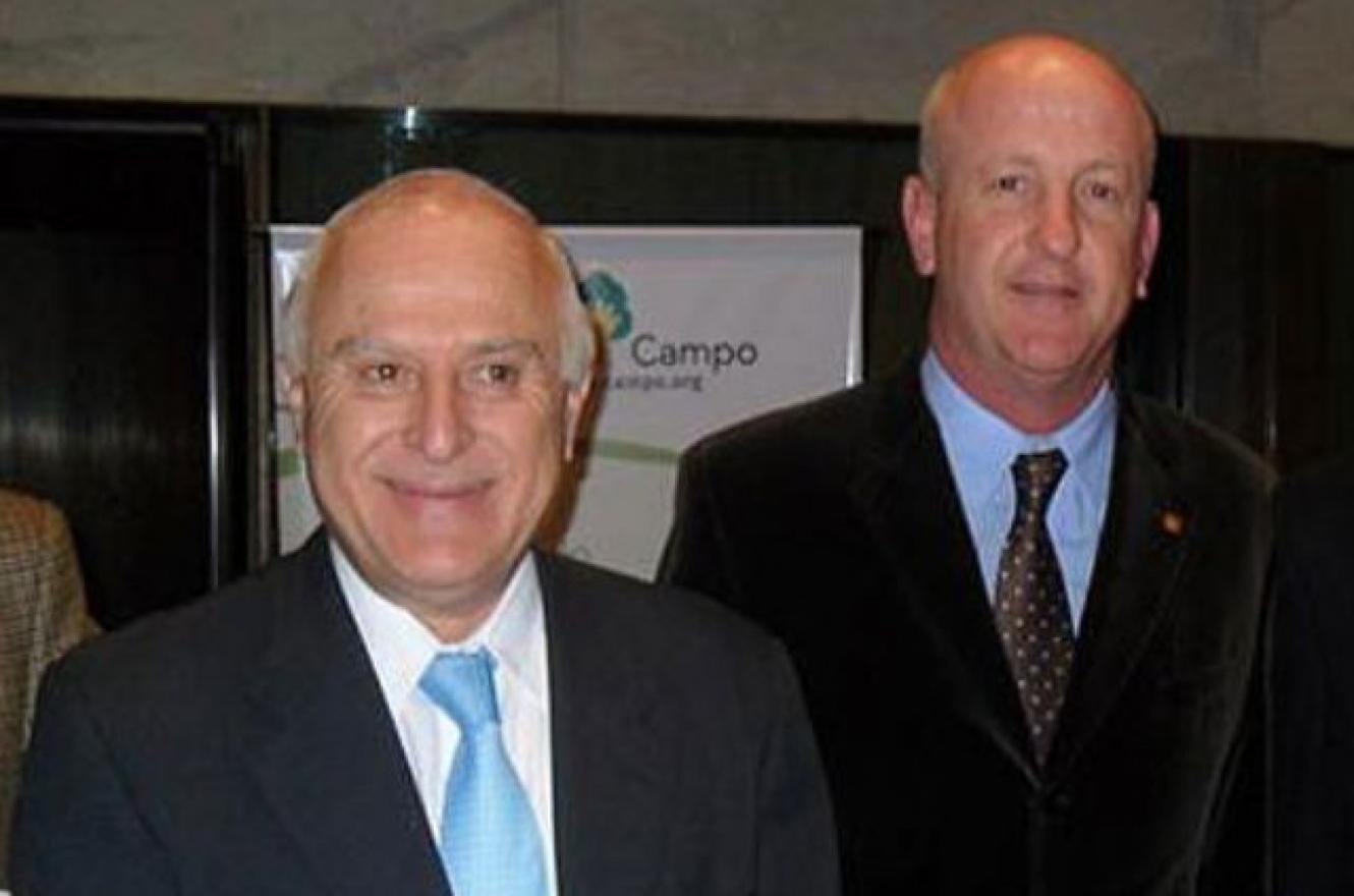Lisandro Viale junto a Miguel Lifschitz