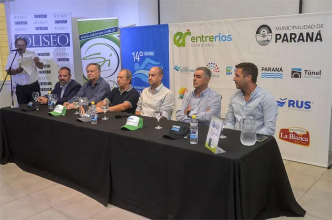 Presentaron la 14ª edición de la maratón de aguas abiertas Villa Urquiza-Paraná