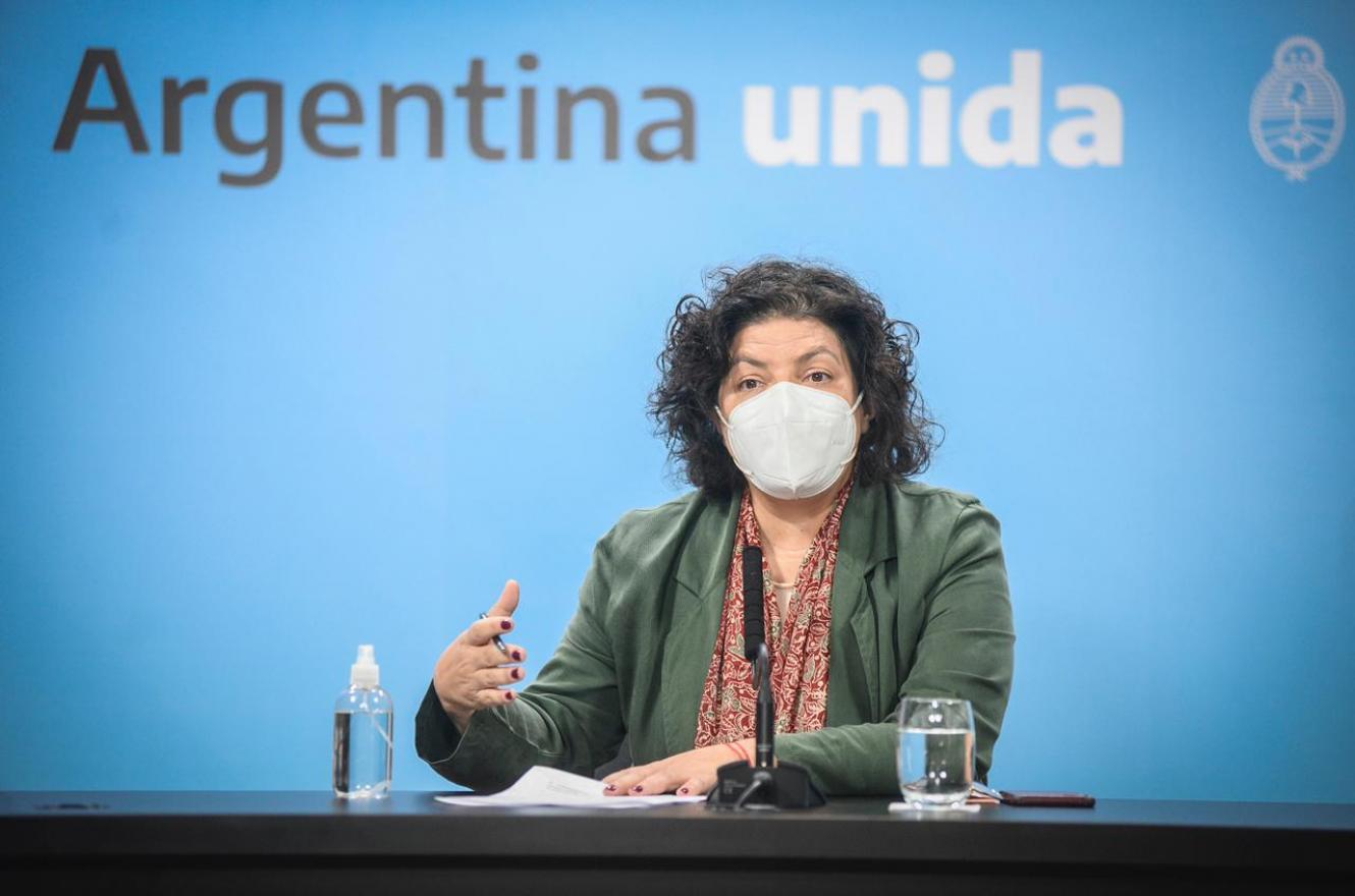 Carla Vizzotti conferencia de prensa