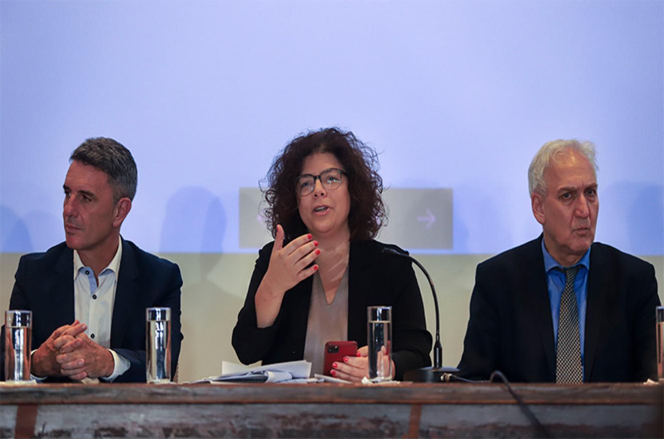 Carla Vizzotti, viceministra de Salud en conferencia de prensa