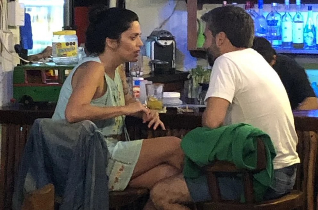 Luana Volnovich con su novio en Cancún