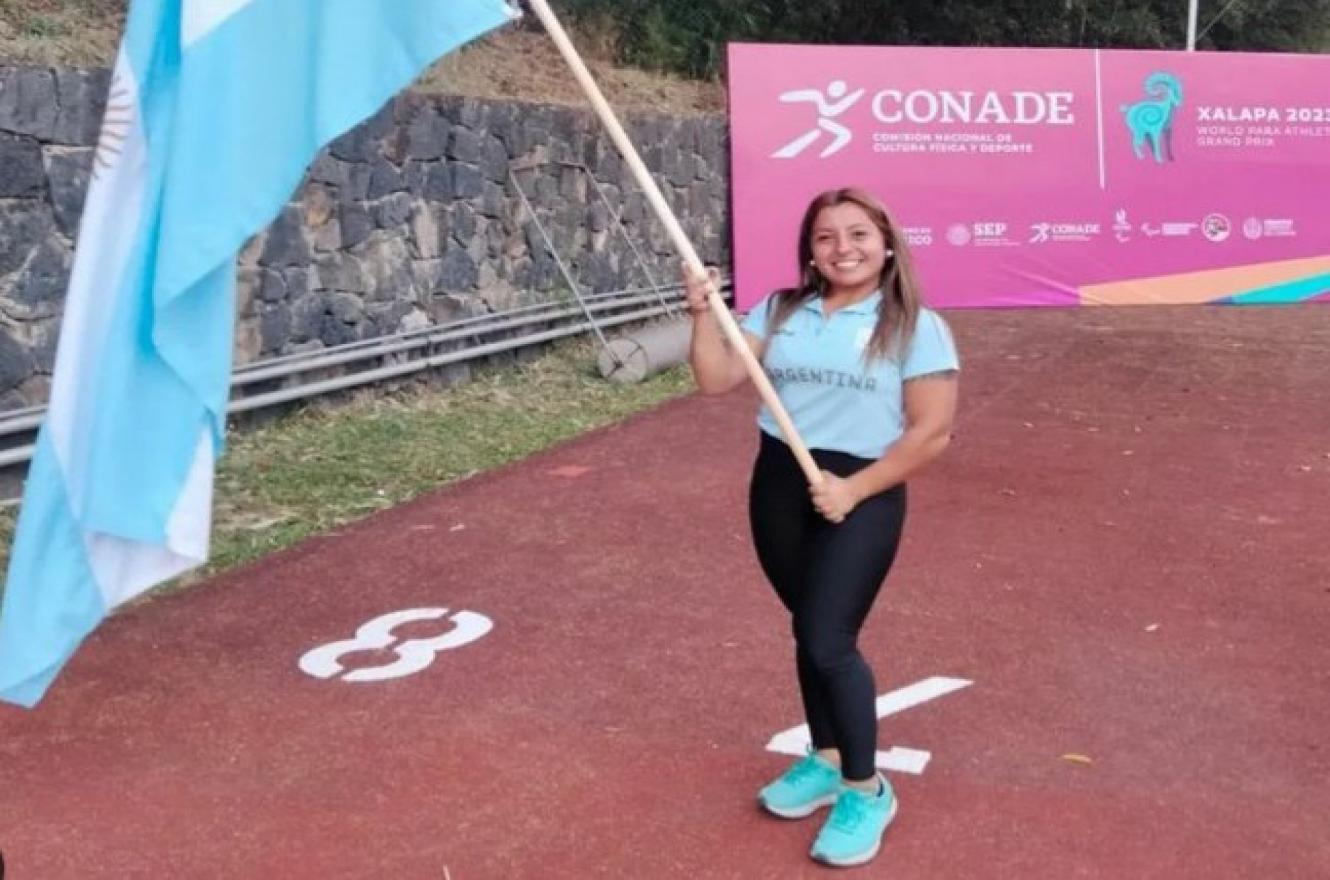 La entrerriana Antonella Ruiz Díaz fue la abanderada argentina en Xalapa, México