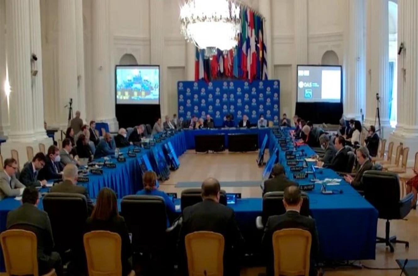 Argentina se abstuvo en la votación de la OEA que suspendió a Rusia como observador