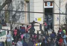 Tensión en la marcha para pedir justicia.