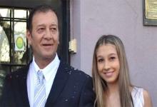 Nahir Galarza y su padre, Marcelo Galarza.