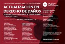 Abrieron las inscripciones para el Curso de Actualización en Derecho de Daños