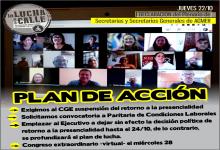 AGMER plenario de secretarios generales virtual