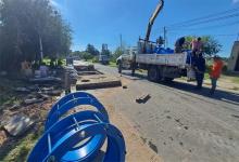 Una pérdida en la calería de calle Rondeau de Paraná fue la causante de la irregularidad en el suministro de agua potable domiciliaria.