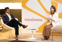 Agustín Lamas, presidente de AstraZeneca Cono Sur y Agustina Elizalde, directora médica de AstraZeneca Cono Sur