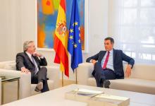 Fernández se reunió con el jefe del gobierno español, Pedro Sánchez