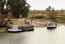 Imagen de archivo de las areneras que operan casi sin control y con impunidad en el río Gualeguay. El desamparo ambiental que sienten los vecinos es casi total.