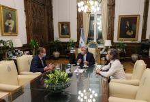 Bordet con Fernández y Cafiero en Casa Rosada