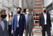 Bordet recorrió junto a Trotta y Bahl el nuevo edificio de la escuela 100 de Paraná