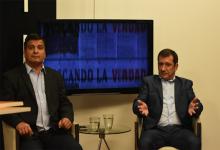 Marcelo Casaretto, candidato a diputado nacional y Edgardo Kueider, candidato a senador nacional por el Frente de Todos.