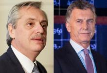 Los candidatos presidenciales Alberto Fernández y Mauricio Macri.