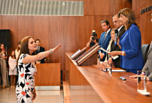 Rosario Moritán al momento de jurar en su cargo. (Foto: STJ) 