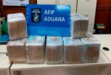  El cargamento de drogas detectado por la Aduana.