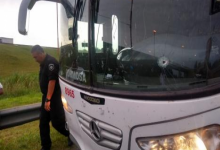 Colectivo baleado