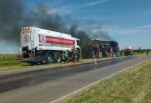 colectivo incendiado ruta 39