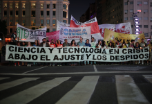 Movilización de científicos del Conicet