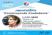 Cynthia Ottaviano cierra el Conversatorio “Construyendo Ciudadanía”