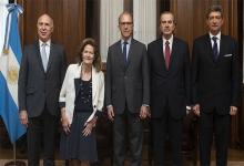 La Corte Suprema: Ricardo Lorenzetti, Elena Highton de Nolasco, Carlos Rosenkrantz, Juan Carlos Maqueda y Horacio Rosatti.