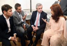 Kicillof, Massa, Fernández y Cristina Kirchner.