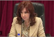 Cristina Kirchner en sesión