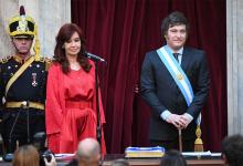 Imagen de archivo de Cristina Fernández de Kirchner y Javier Milei.