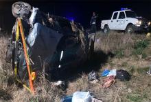 El Volkswagen Gol Trend despistó en inmediaciones a la rotonda de acceso a la localidad de San José (Departamento Colón).