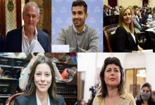 Atilio Benedetti, Tomás Ledesma, Marcela Antola, Nancy Ballejos y Carolina Gaillard.