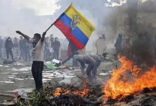 El presidente ecuatoriano, Lenin Moreno, ordenó salir a los militares a la calle para reprimir las protestas.