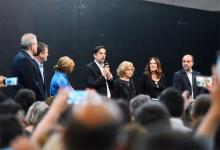 Nicolás Trotta, nuevo ministro de Educación nacional, junto a su equipo de trabajo.