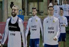 Argentina entrenó en Mallorca con Messi en el gimnasio, Martínez en duda y sin Kannemann