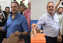 Yamandú Orsi y Álvaro Delgado, candidatos a presidente de Uruguay.