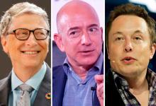 Bill Gates, Jeff Bezos y Elon Musk
