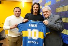 Con fiesta en La Bombonera, Boca presentó a su nuevo refuerzo, Edinson Cavani,
