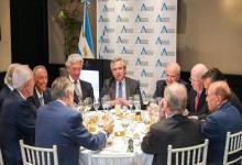 Fernández almorzó días atrás con los empresarios de AEA