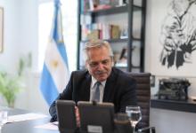 Alberto Fernández charla virtual con Putin