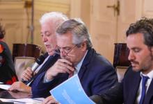 Alberto Fernández con Cafiero y Ginés
