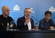 Larreta, Fernández y Kicillof
