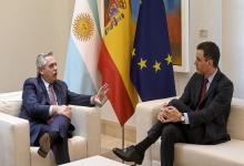 En su reunión con Sánchez, Fernández dijo que Argentina puede proveer alimentos y energía a España.