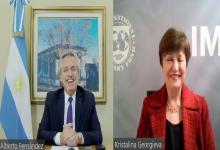 Georgieva habló con Fernández