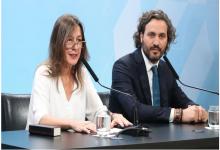 Sabina Frederic junto a Santiago Cafiero