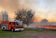 El siniestro ocurrió poco antes de las 18 del jueves en el predio destinado a las prácticas de producción de la Escuela de Educación Agrotécnica N° 145 ubicada a metros del Acceso Oeste de Basavilbaso.